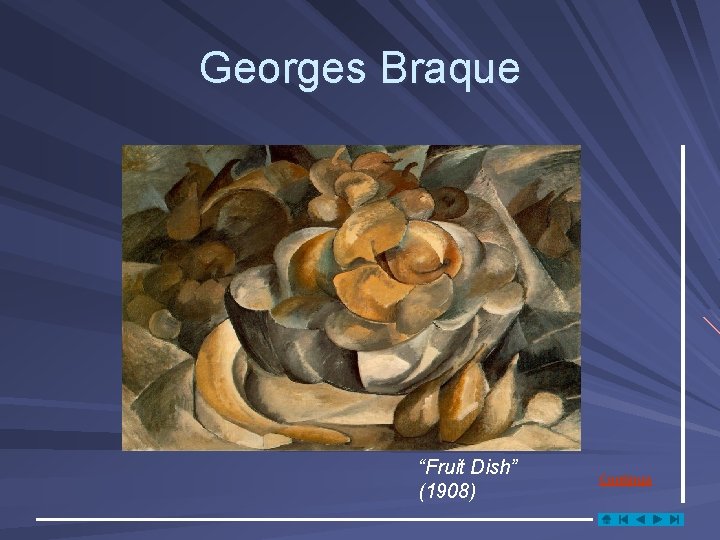 Georges Braque “Fruit Dish” (1908) Continua 