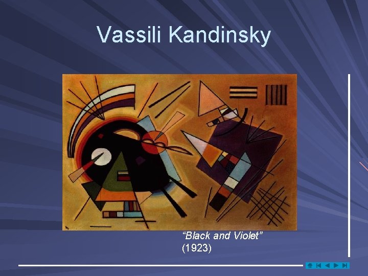Vassili Kandinsky “Black and Violet” (1923) 