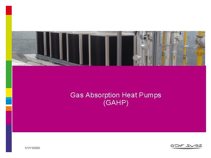 Gas Absorption Heat Pumps (GAHP) 01/11/2020 1 Titre de la présentation 