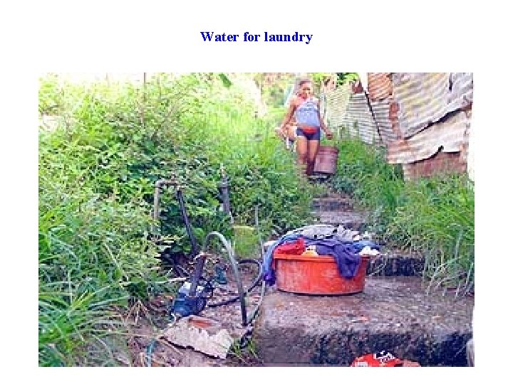 Water for laundry 
