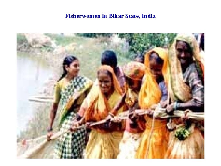 Fisherwomen in Bihar State, India 