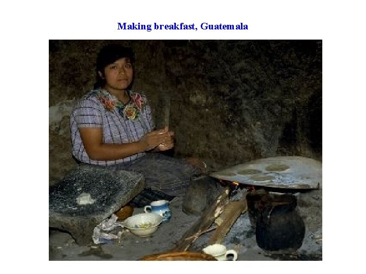 Making breakfast, Guatemala 