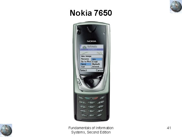 Nokia 7650 Fundamentals of Information Systems, Second Edition 41 