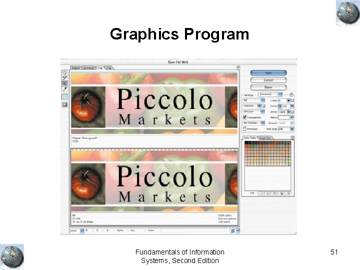 Graphics Program Fundamentals of Information Systems, Second Edition 51 