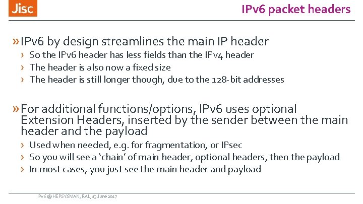 IPv 6 packet headers » IPv 6 by design streamlines the main IP header