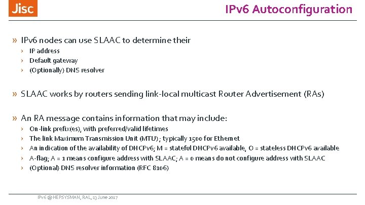 IPv 6 Autoconfiguration » IPv 6 nodes can use SLAAC to determine their ›