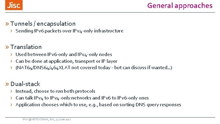 General approaches » Tunnels / encapsulation › Sending IPv 6 packets over IPv 4