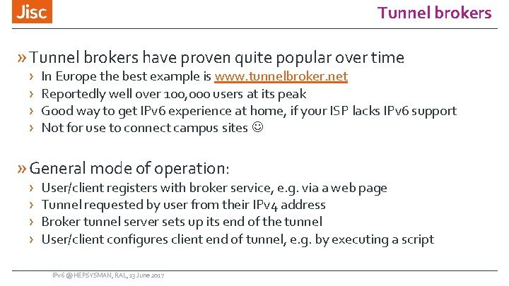 Tunnel brokers » Tunnel brokers have proven quite popular over time › › In