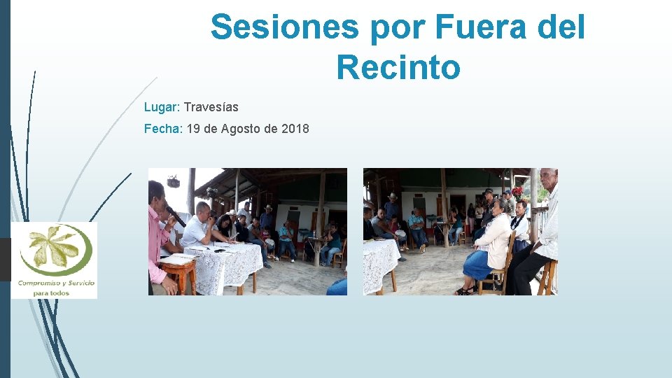 Sesiones por Fuera del Recinto Lugar: Travesías Fecha: 19 de Agosto de 2018 