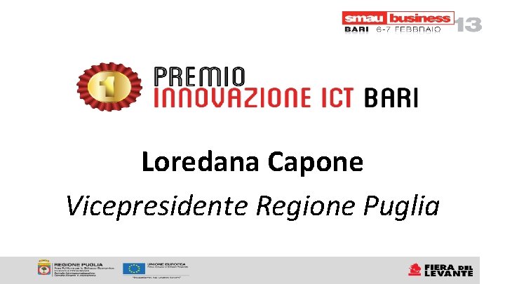 Loredana Capone Vicepresidente Regione Puglia Loredana Capone Vicepresidente Regione Puglia