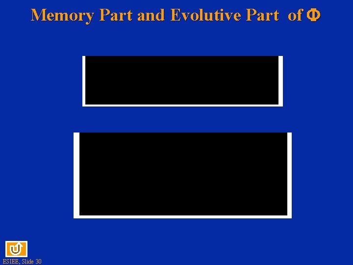 Memory Part and Evolutive Part of ESIEE, Slide 30 