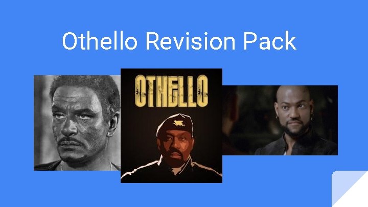 Othello Revision Pack 