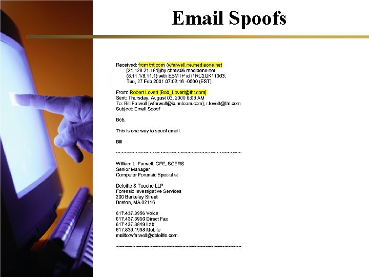 Email Spoofs 