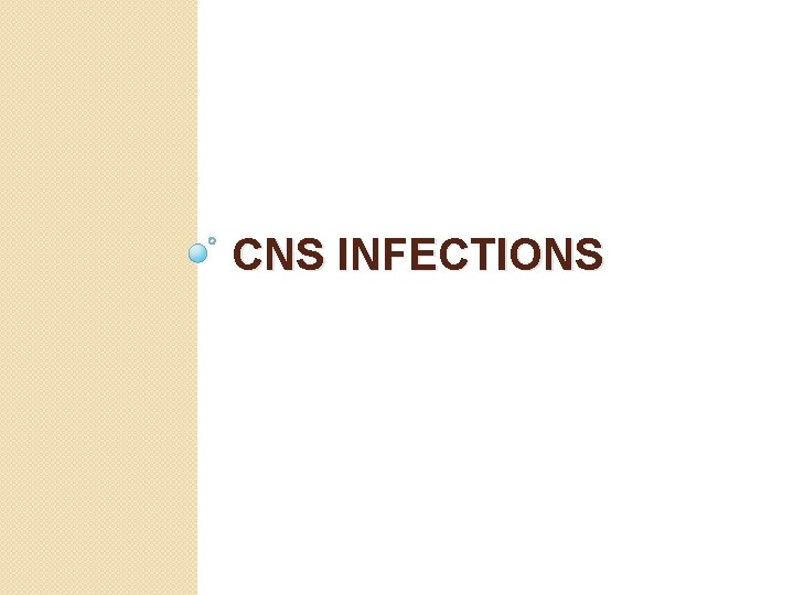 CNS INFECTIONS 