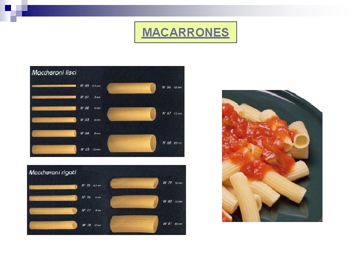 MACARRONES 