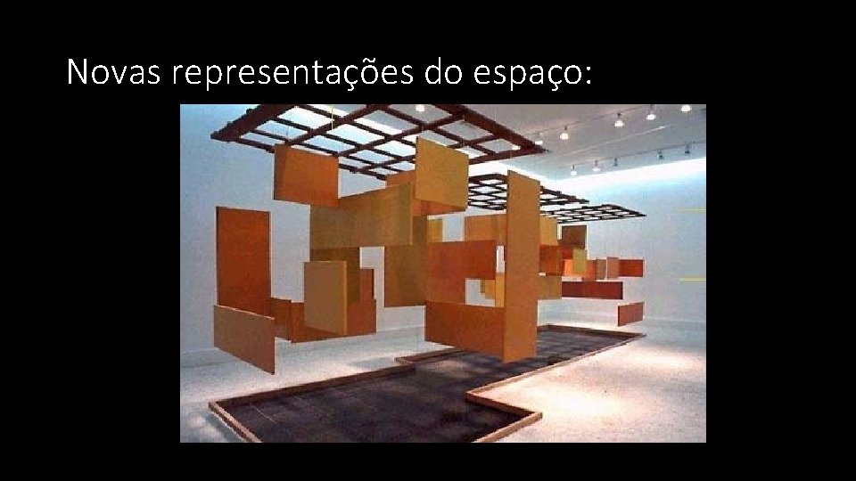 Novas representações do espaço: Novas representações do espaço: