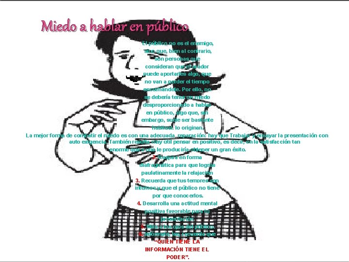 Miedo a hablar en público El público no es el enemigo, sino que, bien Miedo a hablar en público El público no es el enemigo, sino que, bien