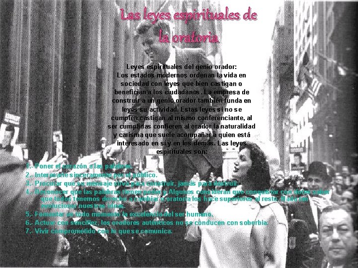 Las leyes espirituales de la oratoria Leyes espirituales del genio orador: Los estados modernos Las leyes espirituales de la oratoria Leyes espirituales del genio orador: Los estados modernos