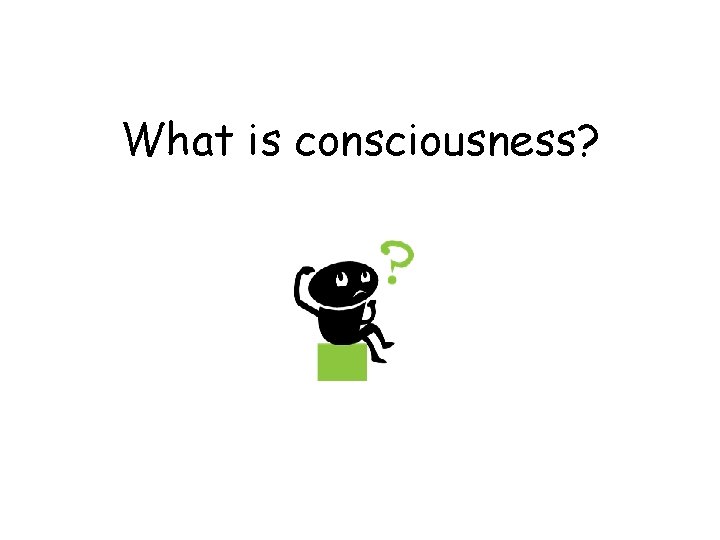What is consciousness? 