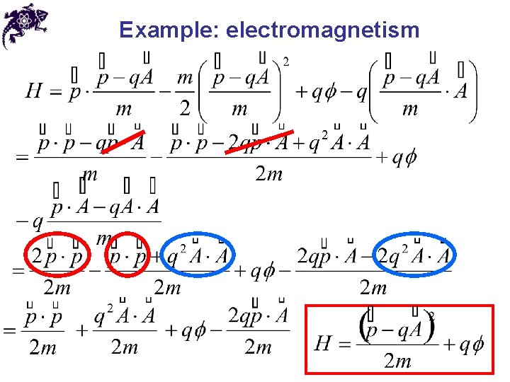 Example: electromagnetism 