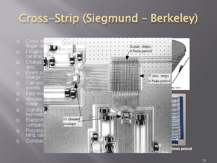 Cross-Strip (Siegmund – Berkeley) Cross strip is a multi-layer cross finger layout. Fingers have
