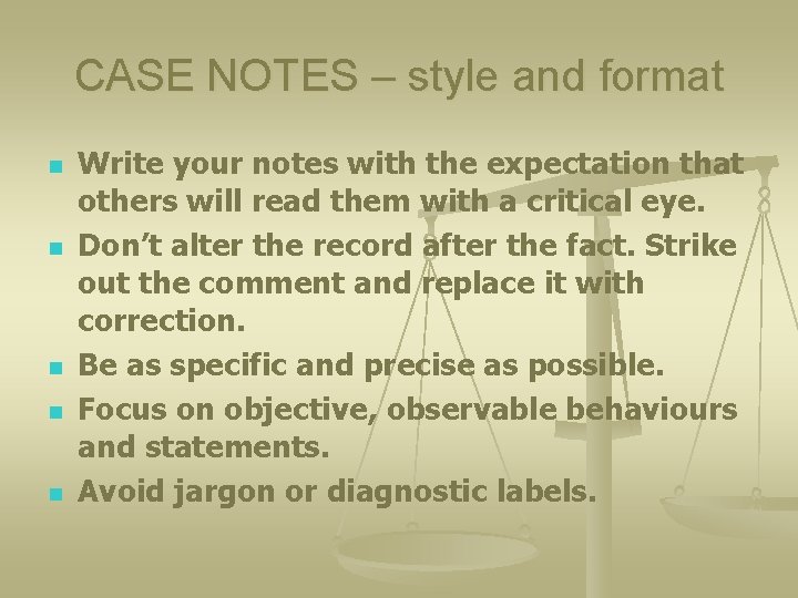 RECORD KEEPING and NOTE TAKING for SCHOOL COUNSELLORS