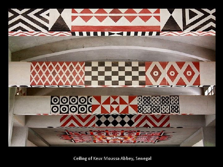 Ceiling of Keur Moussa Abbey, Senegal 