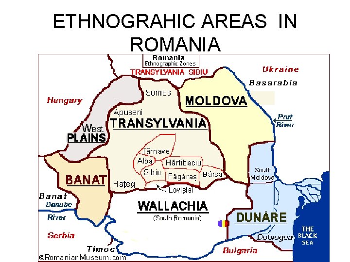 ETHNOGRAHIC AREAS IN ROMANIA 