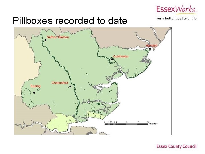 Pillboxes recorded to date 