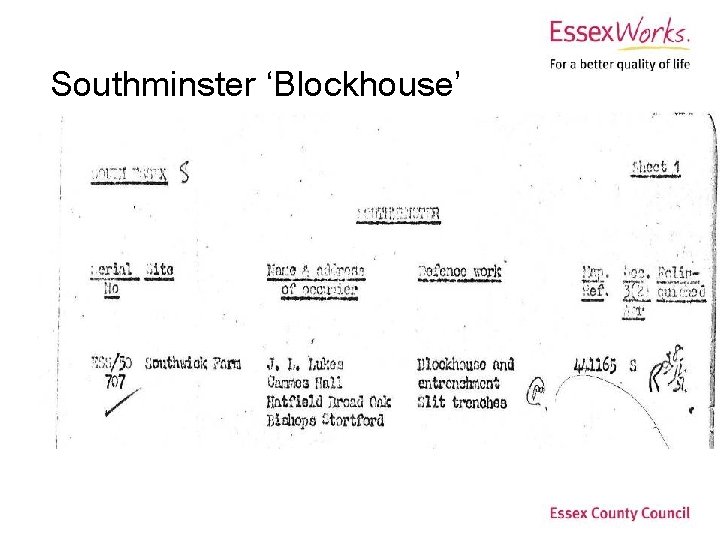 Southminster ‘Blockhouse’ 