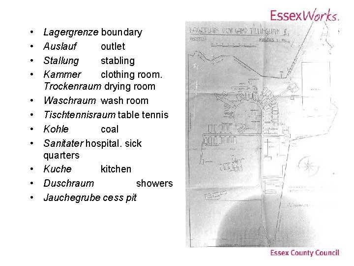  • • • Lagergrenze boundary Auslauf outlet Stallung stabling Kammer clothing room. Trockenraum