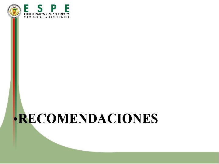  • RECOMENDACIONES 