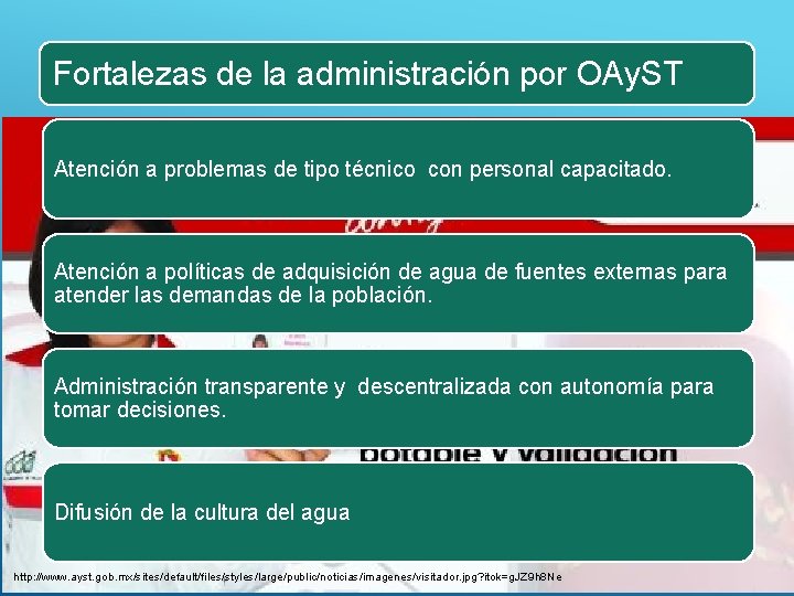 Fortalezas de la administración por OAy. ST Atención a problemas de tipo técnico con