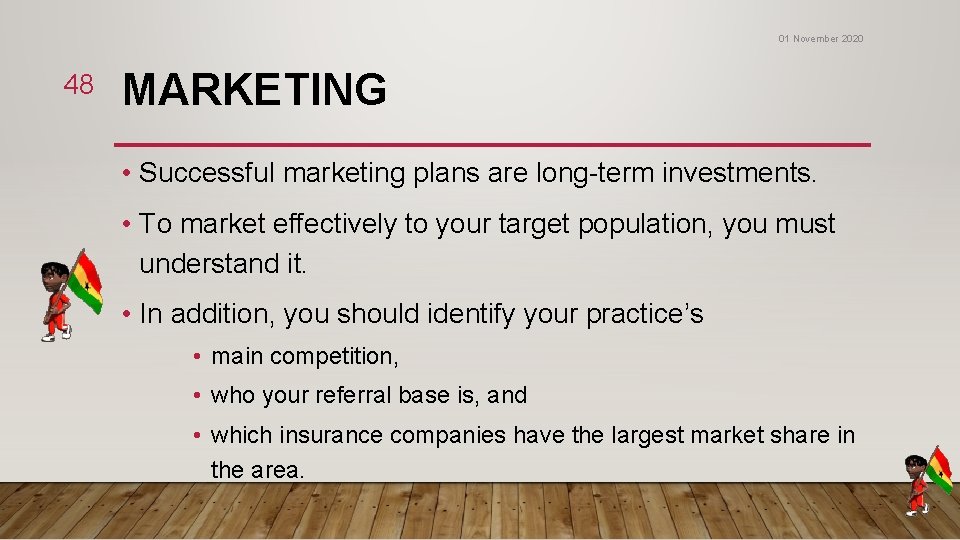 01 November 2020 48 MARKETING • Successful marketing plans are long-term investments. • To 01 November 2020 48 MARKETING • Successful marketing plans are long-term investments. • To