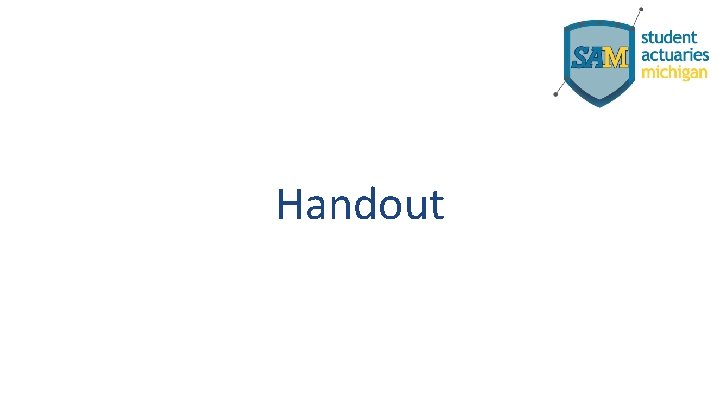 Handout 