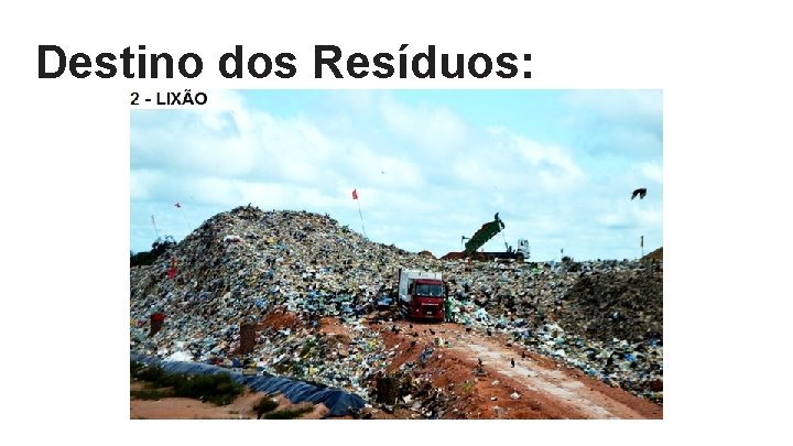 Destino dos Resíduos: 