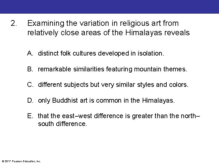 2. Examining the variation in religious art from relatively close areas of the Himalayas
