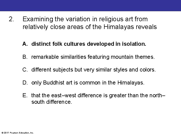 2. Examining the variation in religious art from relatively close areas of the Himalayas