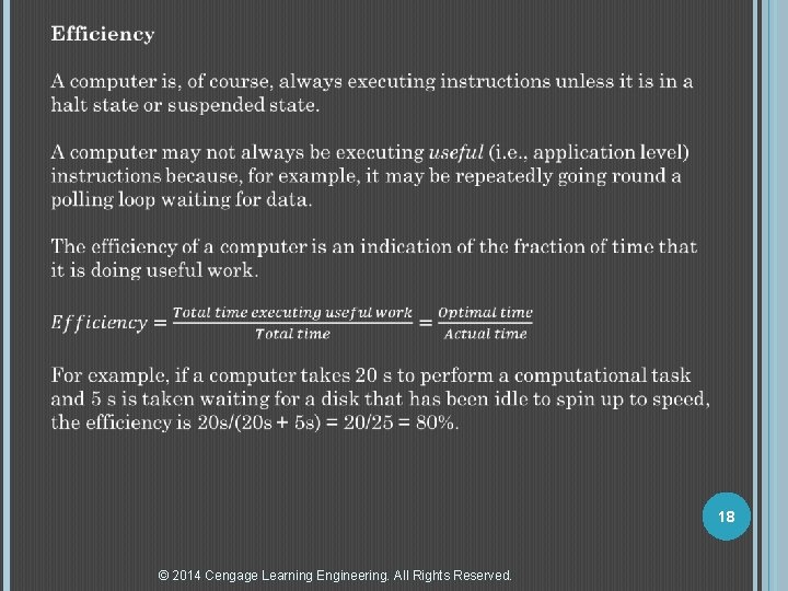  18 © 2014 Cengage Learning Engineering. All Rights Reserved. 