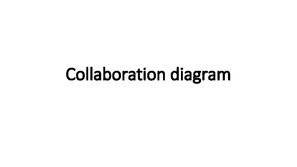 Collaboration diagram 