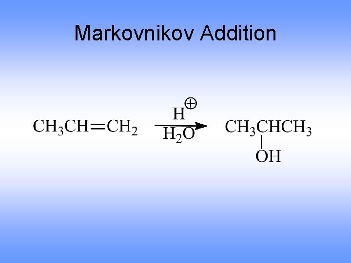 Markovnikov Addition 