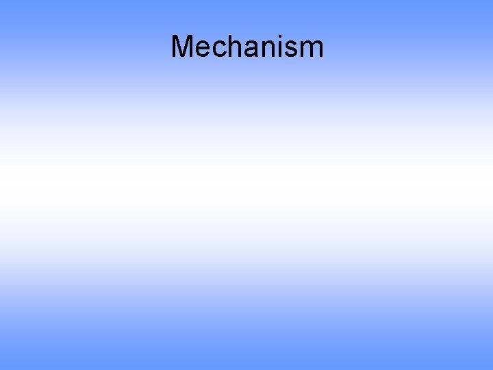 Mechanism 