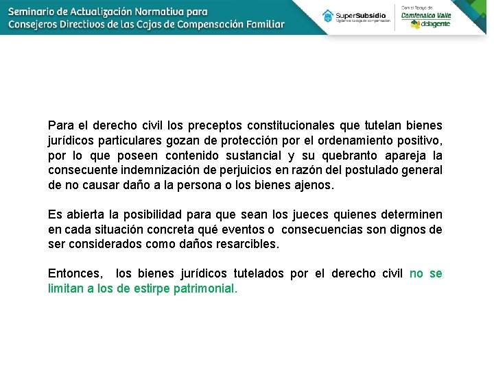 Para el derecho civil los preceptos constitucionales que tutelan bienes jurídicos particulares gozan de