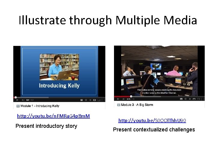 Illustrate through Multiple Media http: //youtu. be/n. FMRa. G 4 p 8 m. M