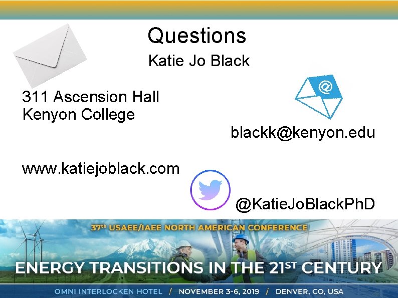 Questions Katie Jo Black 311 Ascension Hall Kenyon College blackk@kenyon. edu www. katiejoblack. com