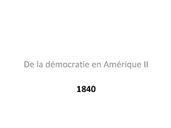 Tocqueville Une Lecture Rapide De La Dmocratie En