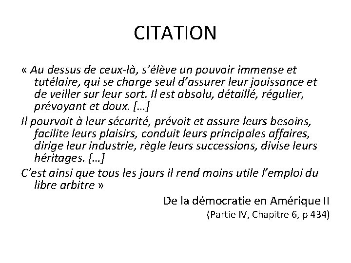 Tocqueville Une Lecture Rapide De La Dmocratie En