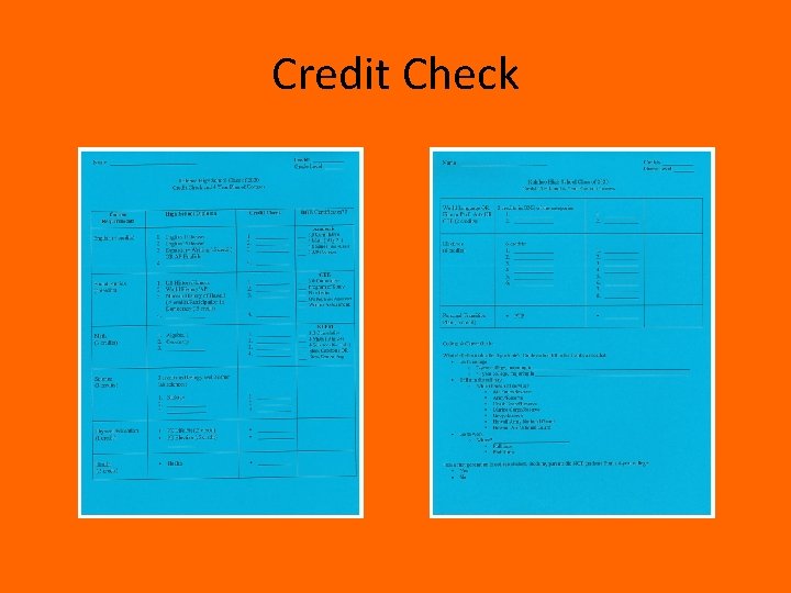 Credit Check 