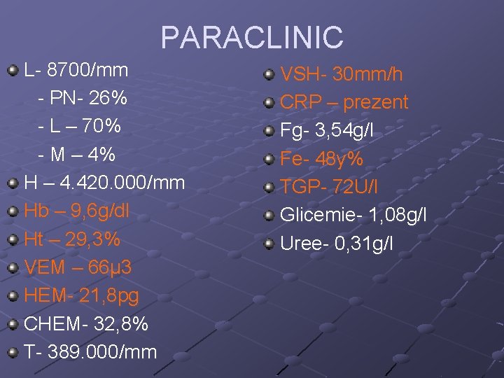 PARACLINIC L- 8700/mm - PN- 26% - L – 70% - M – 4%