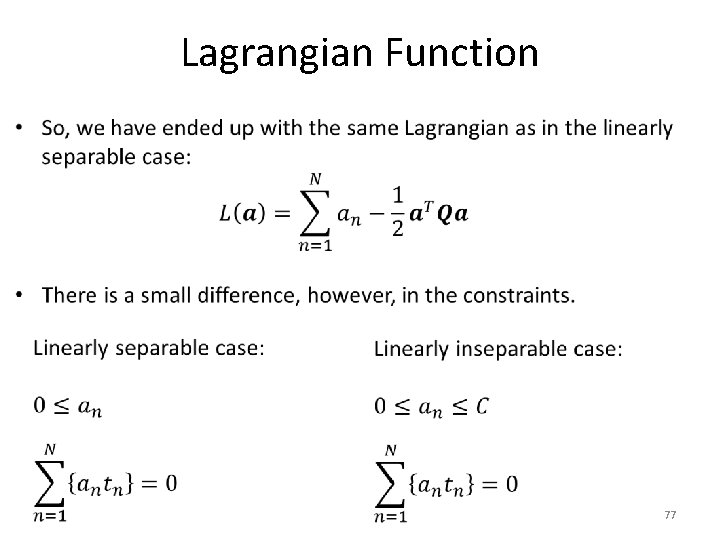 Lagrangian Function • 77 